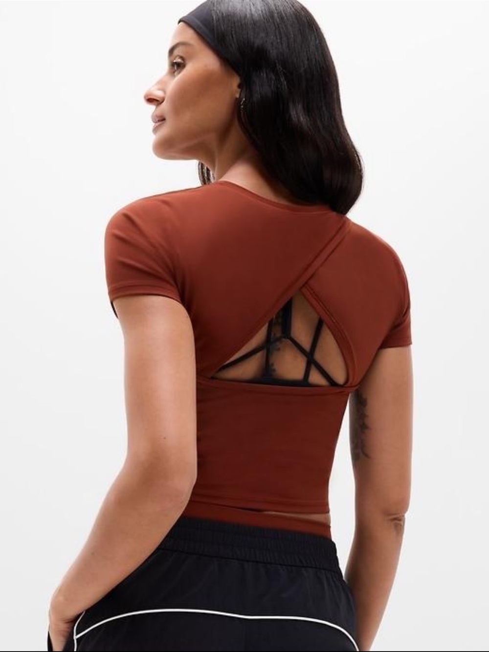 Athleta Transcend Open Back Tee